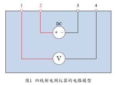 四线制电测仪器的电路模型