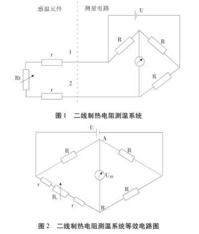 二线制 热电阻测温系统图示