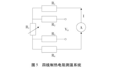 四线制热电阻测温系统图示